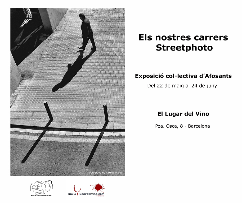 Cartel nuestras calles - lugar del vino